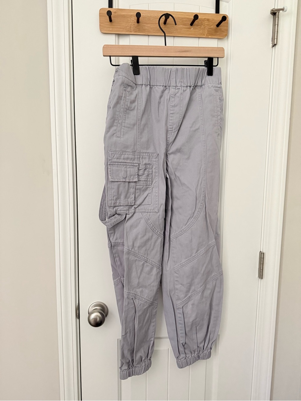 Purple Cargo Jogger Pants - Brand Unspecified